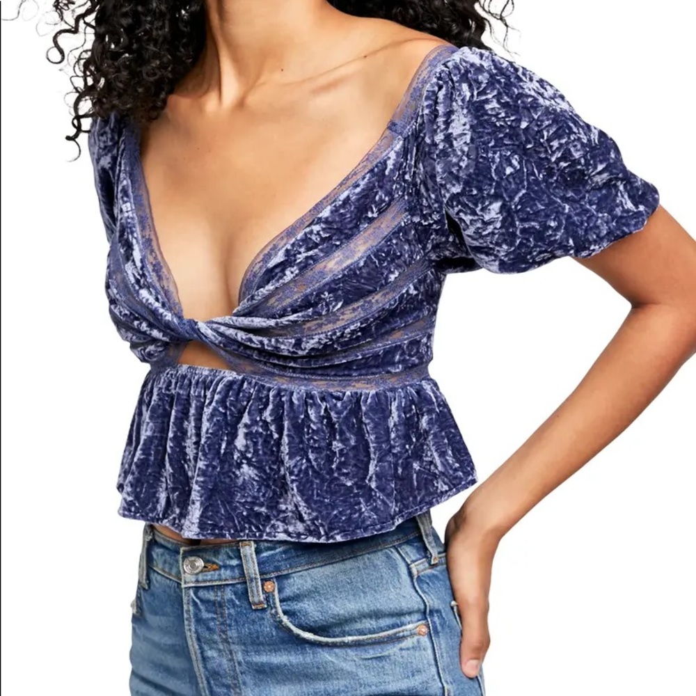 Free People Velvet Top